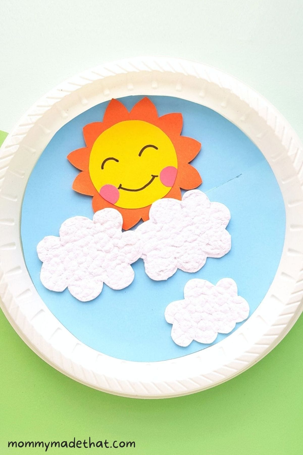 paper plate sun craft