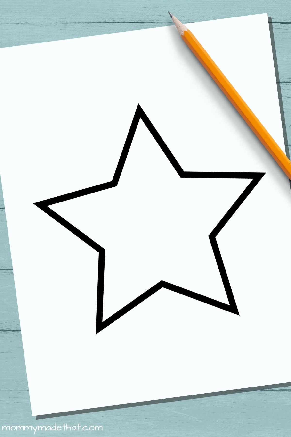 Large star template printable outline