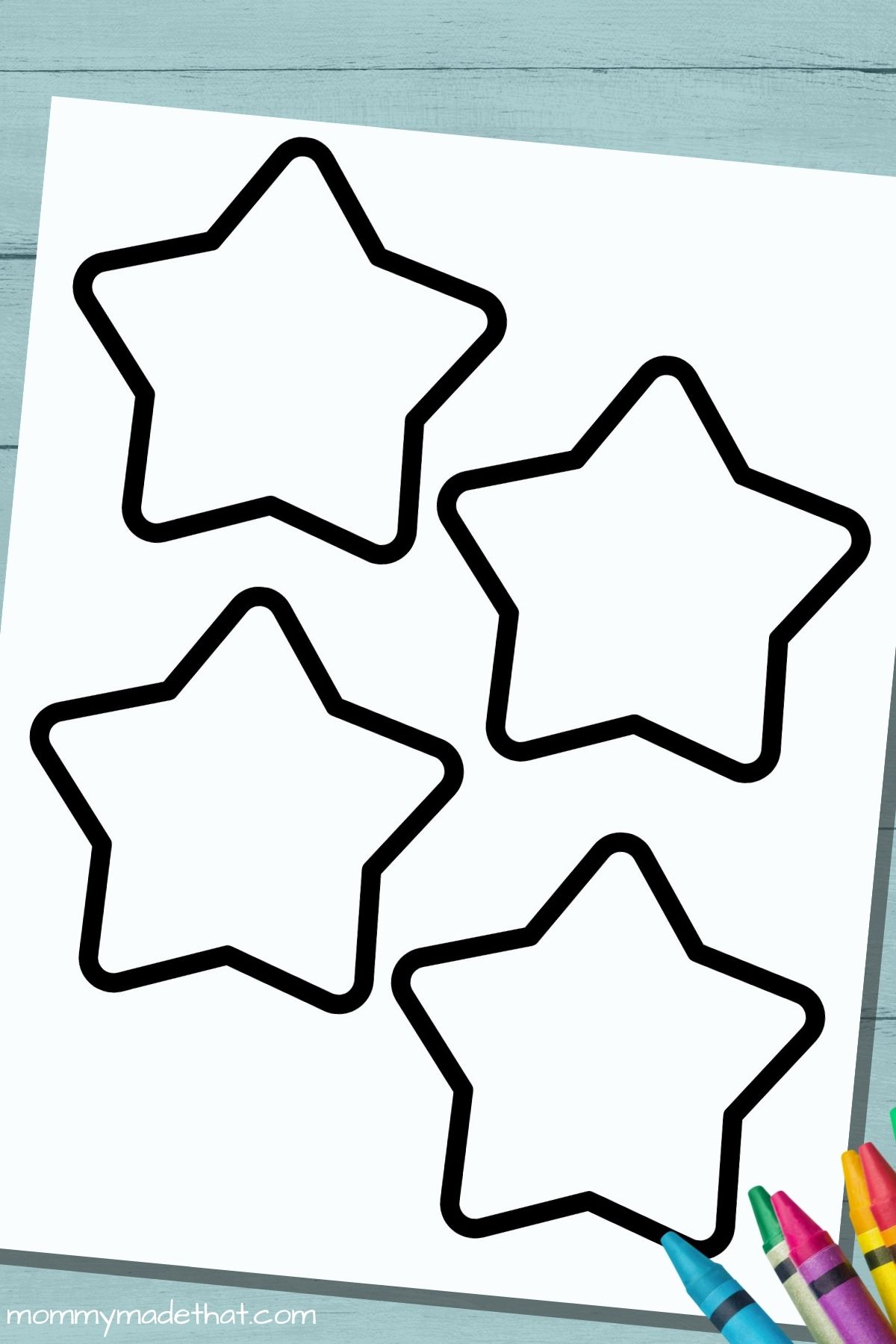 medium star cutout printable