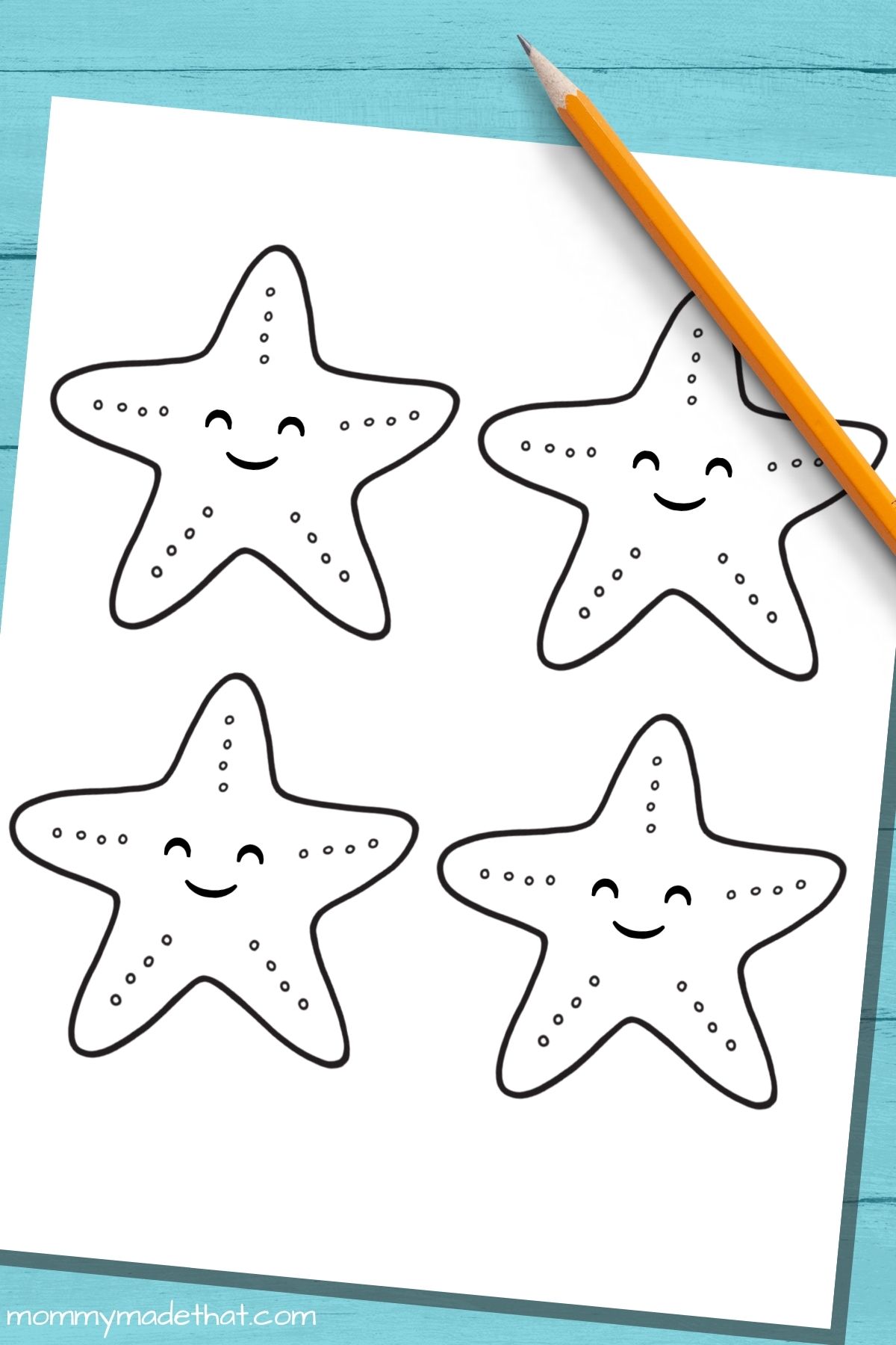 starfish templates for stencils and cutouts