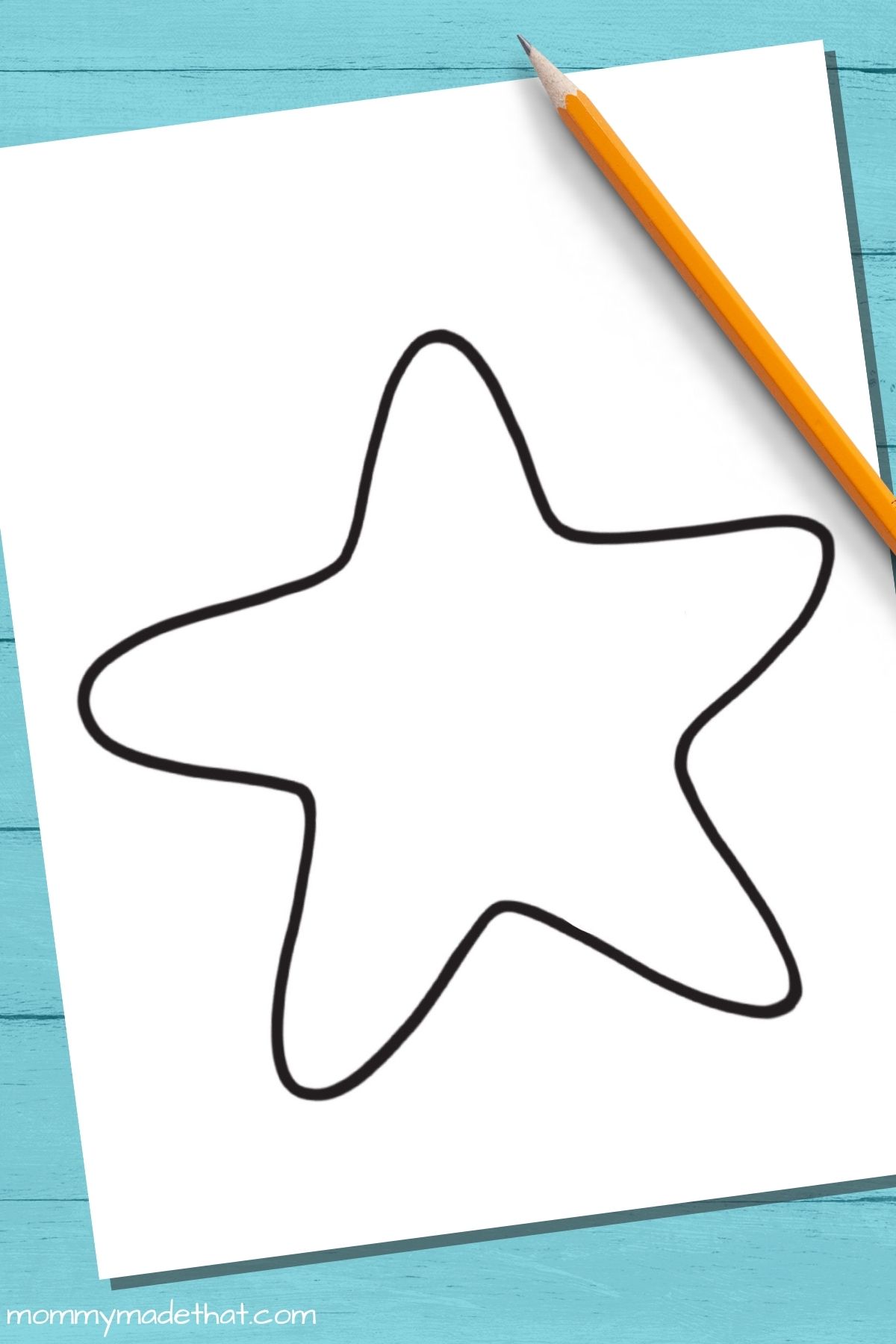 blank starfish template