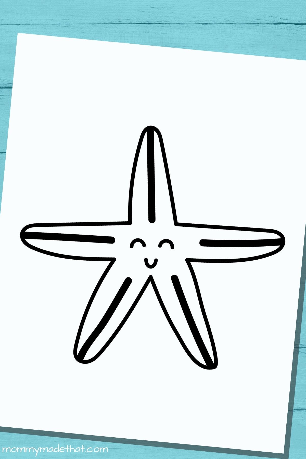 Free printable starfish template