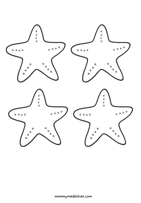 starfish-outline-template