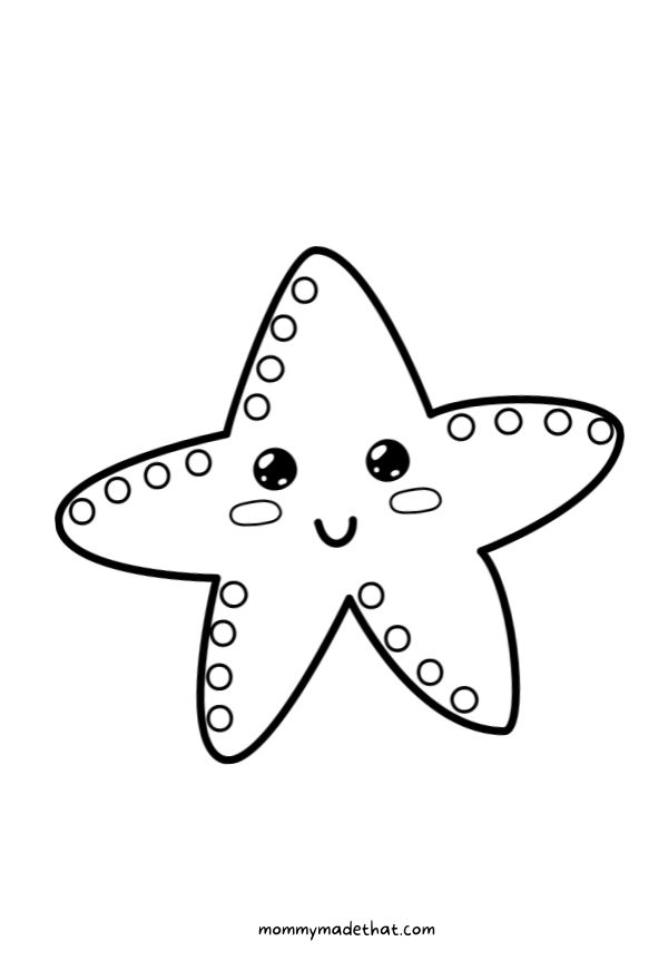 free printable starfish templates