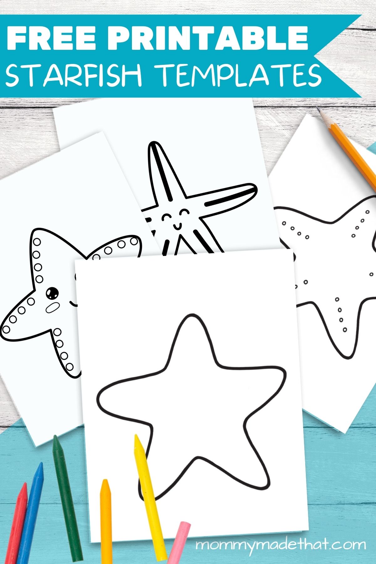 Starfish Craft with Free Template for Kids - A Little Pinch of Perfect