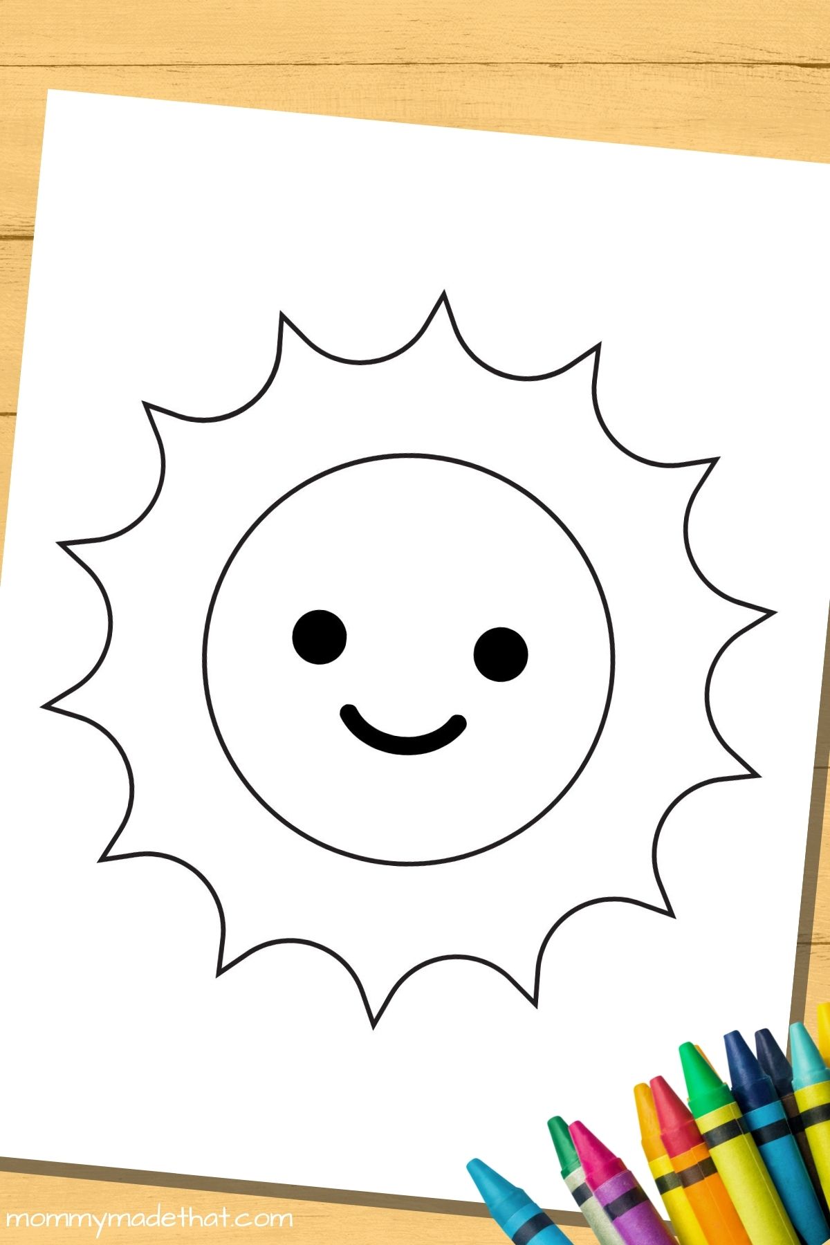 sun coloring pages