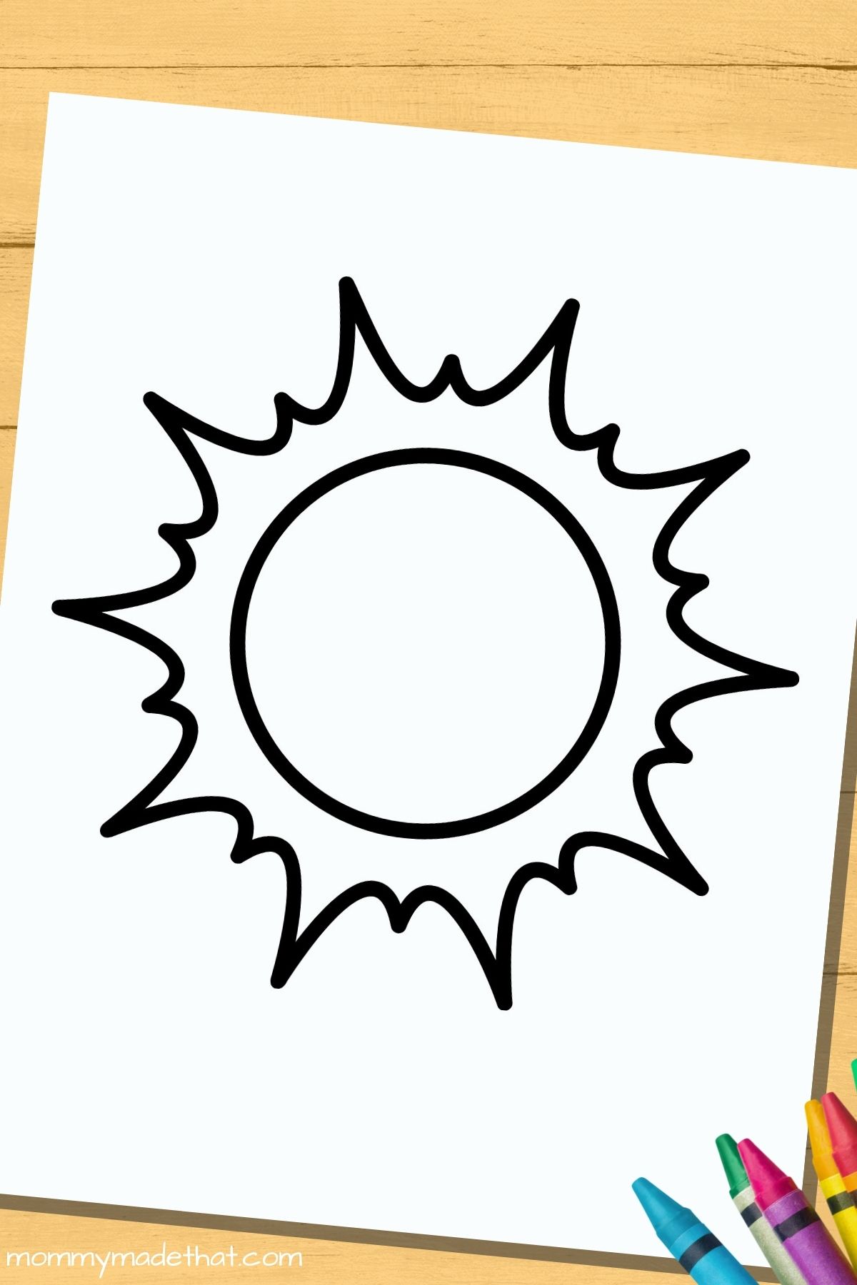 free printable sun template