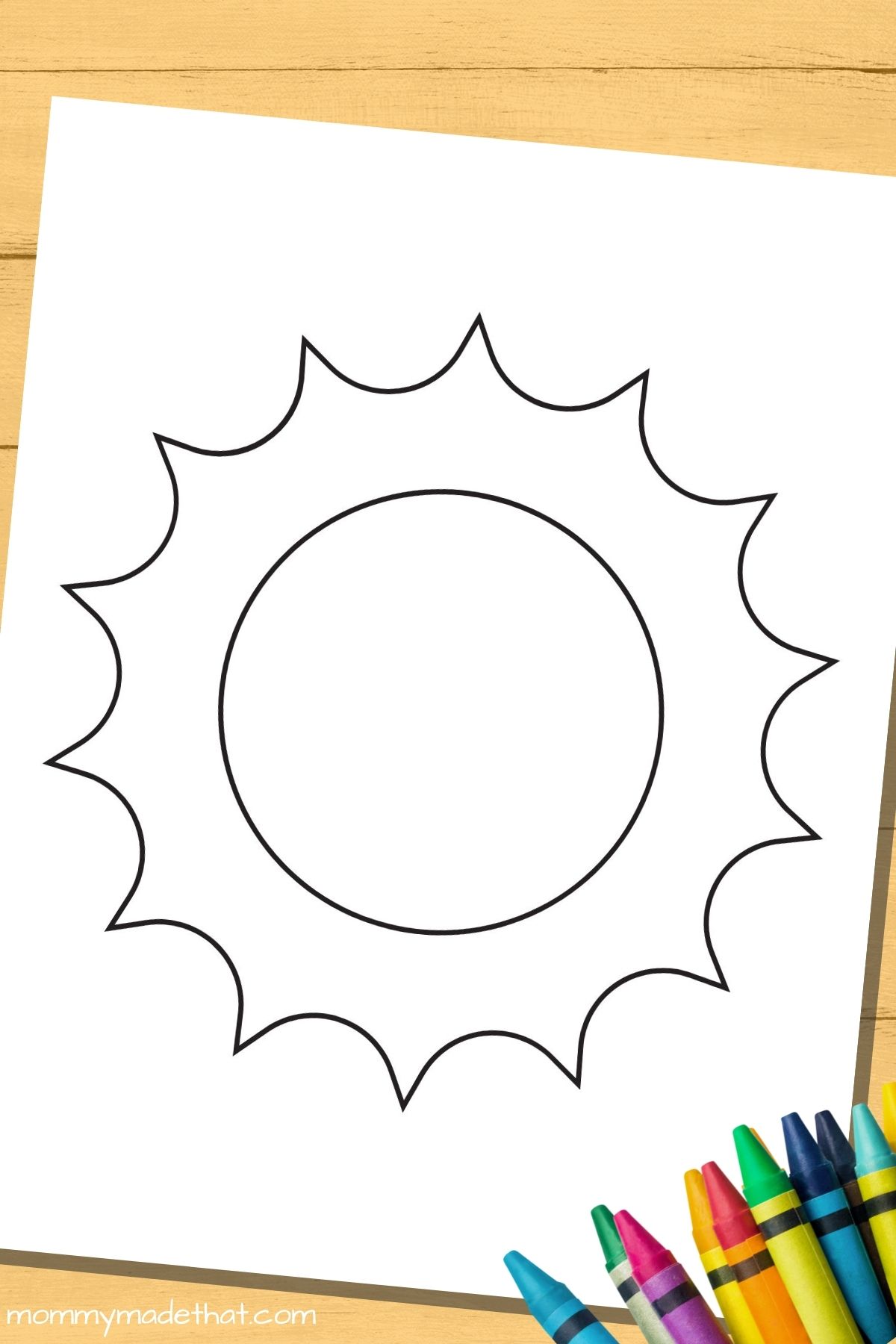 sun printable