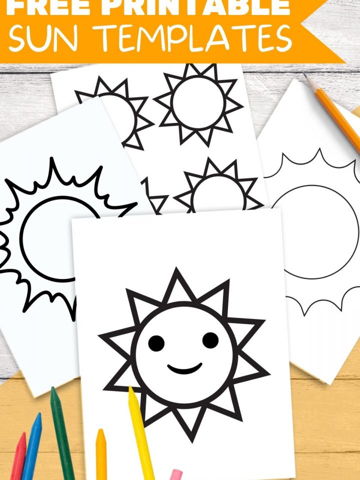free printable sun templates