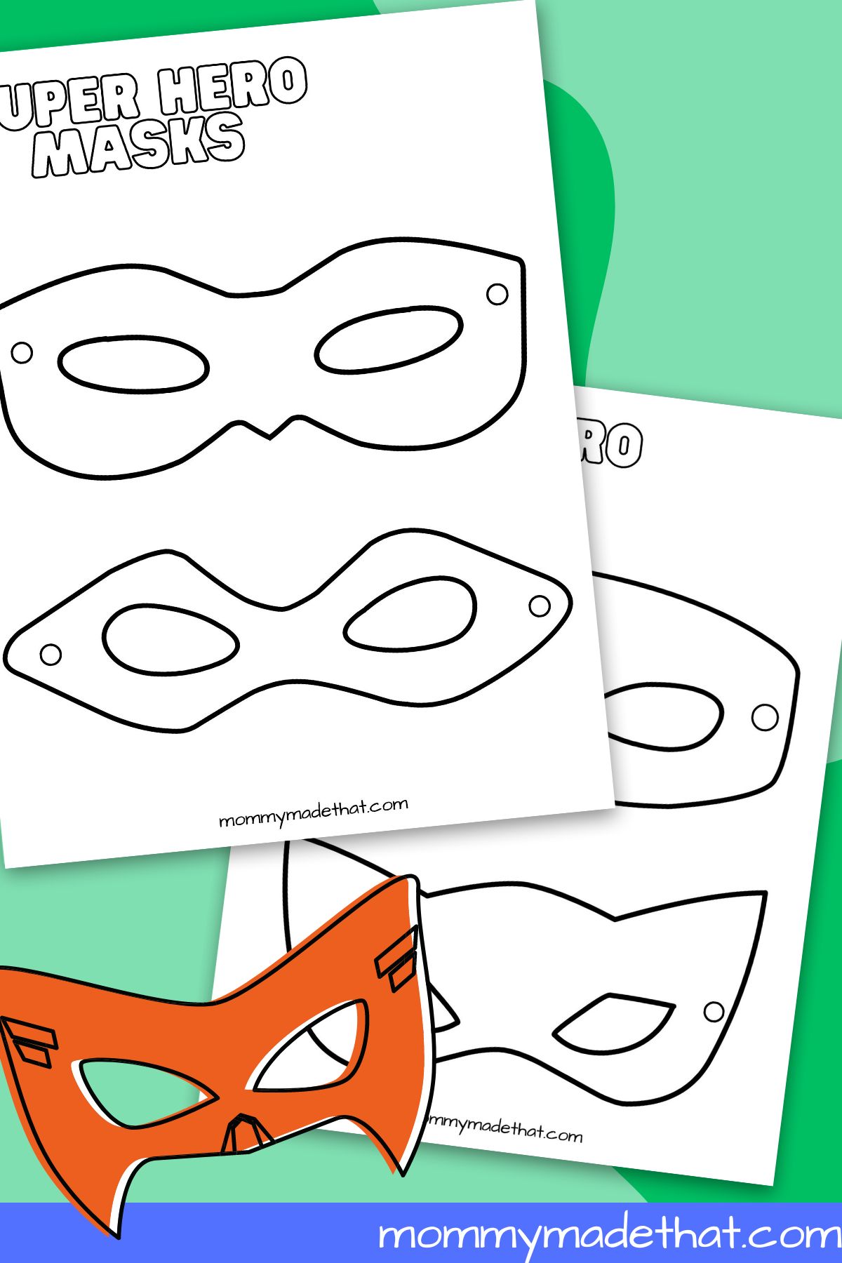 Superhero Mask Templates (Lots of Free Printables!)