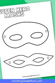 Superhero Mask Templates (Lots of Free Printables!)