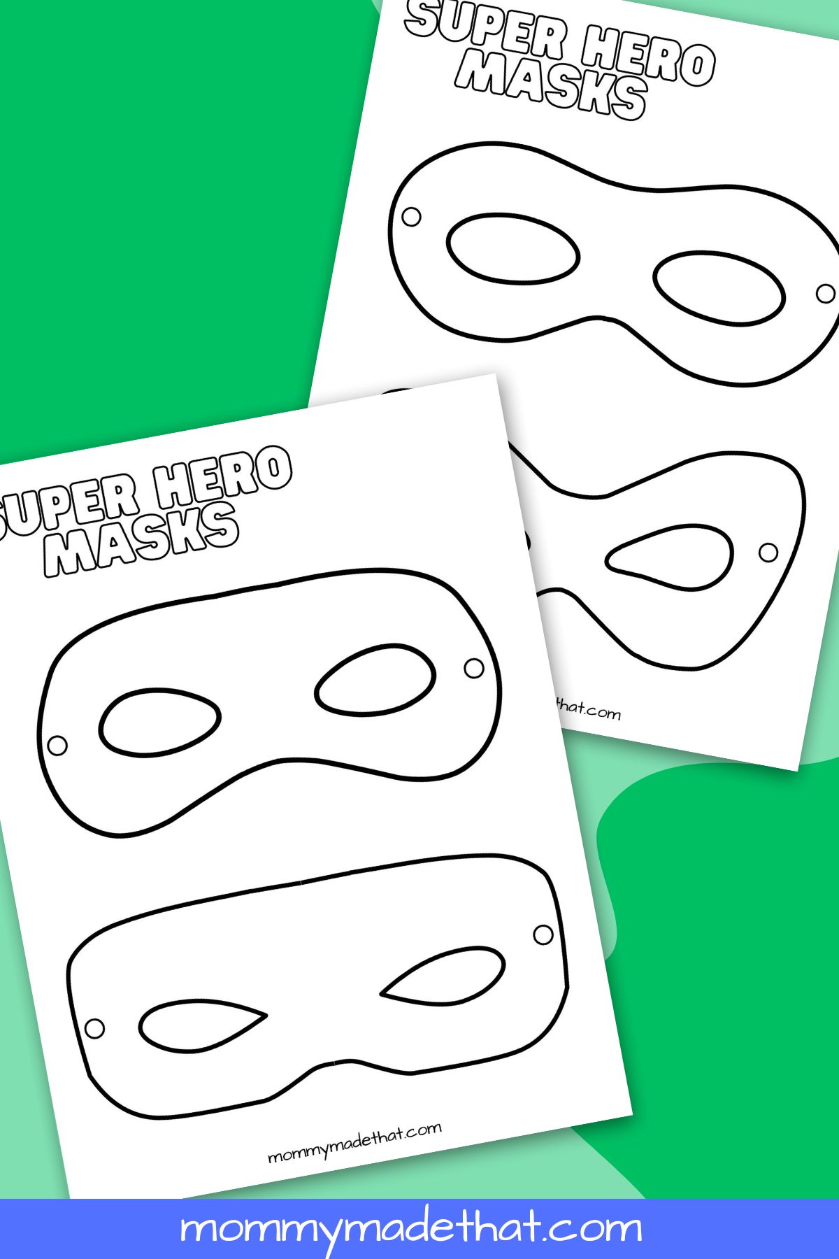 superhero mask templates