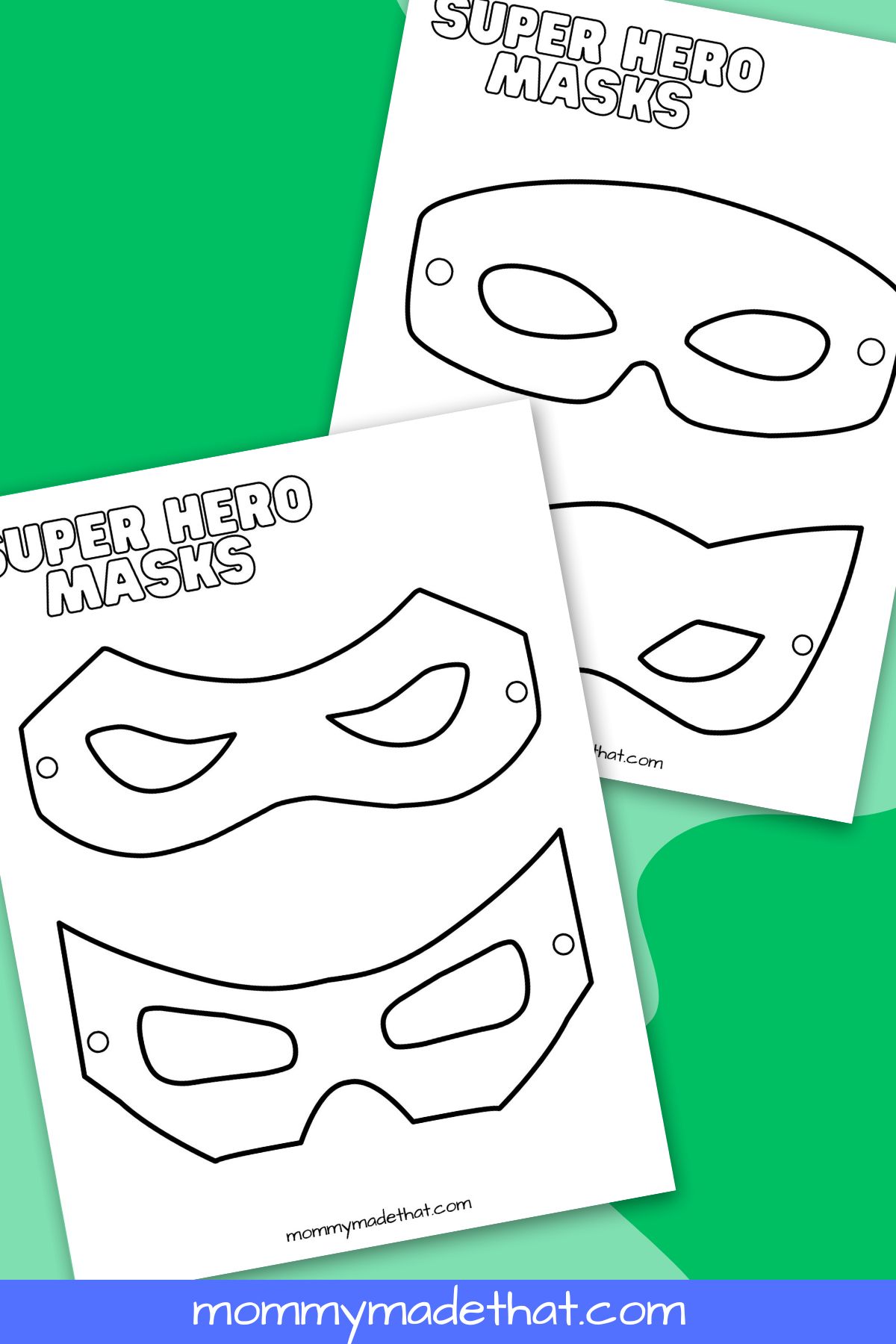 superhero mask template printables