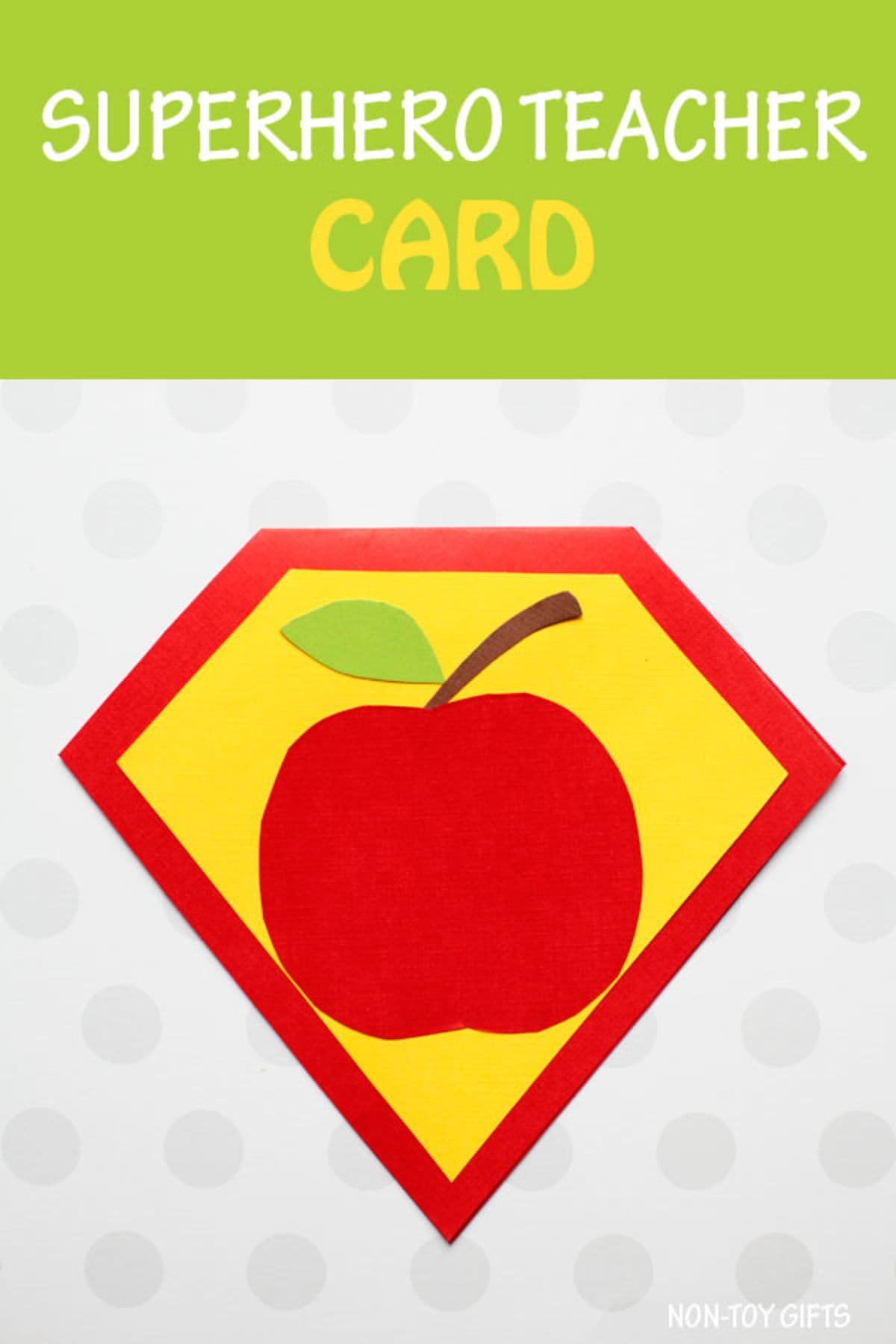 superhero teacher card craft