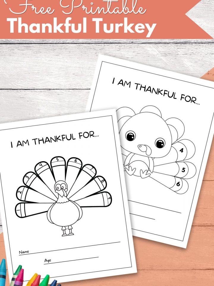 thankful turkey printable