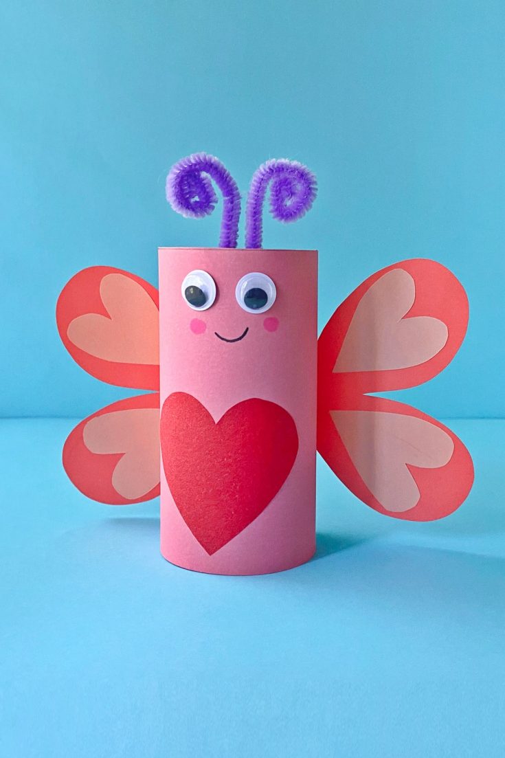 Toilet paper roll butterfly