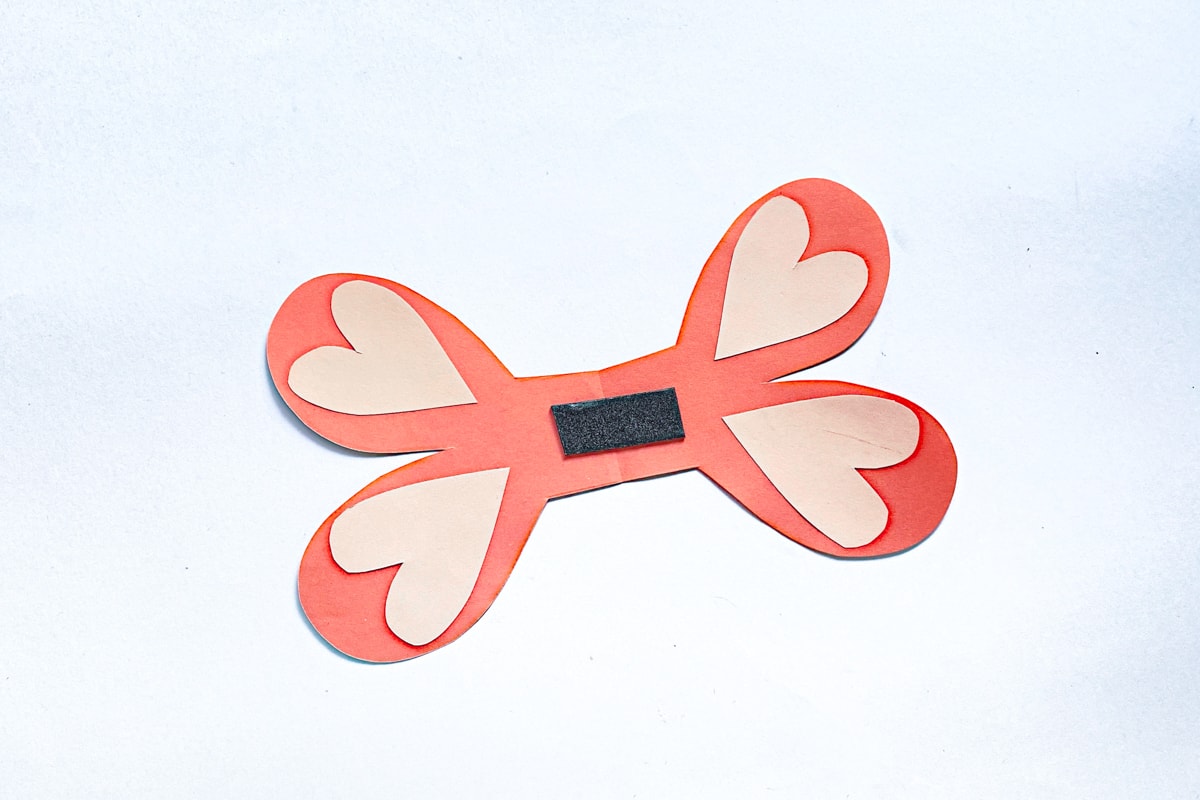 butterfly wings with tape in center