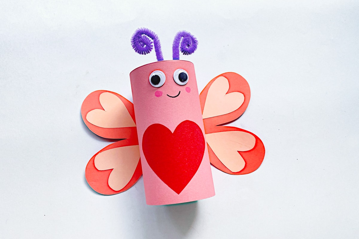 toilet paper tube butterfly craft