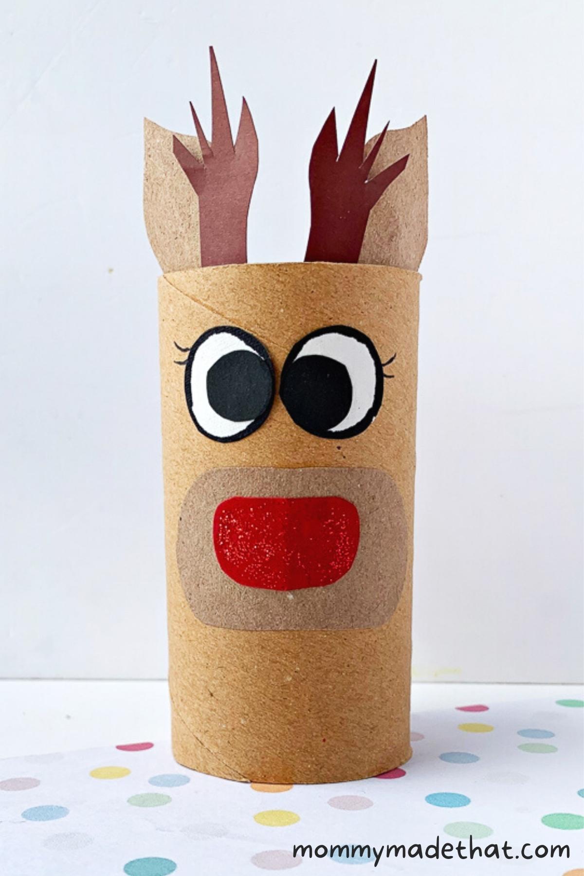 toilet paper roll reindeer craft