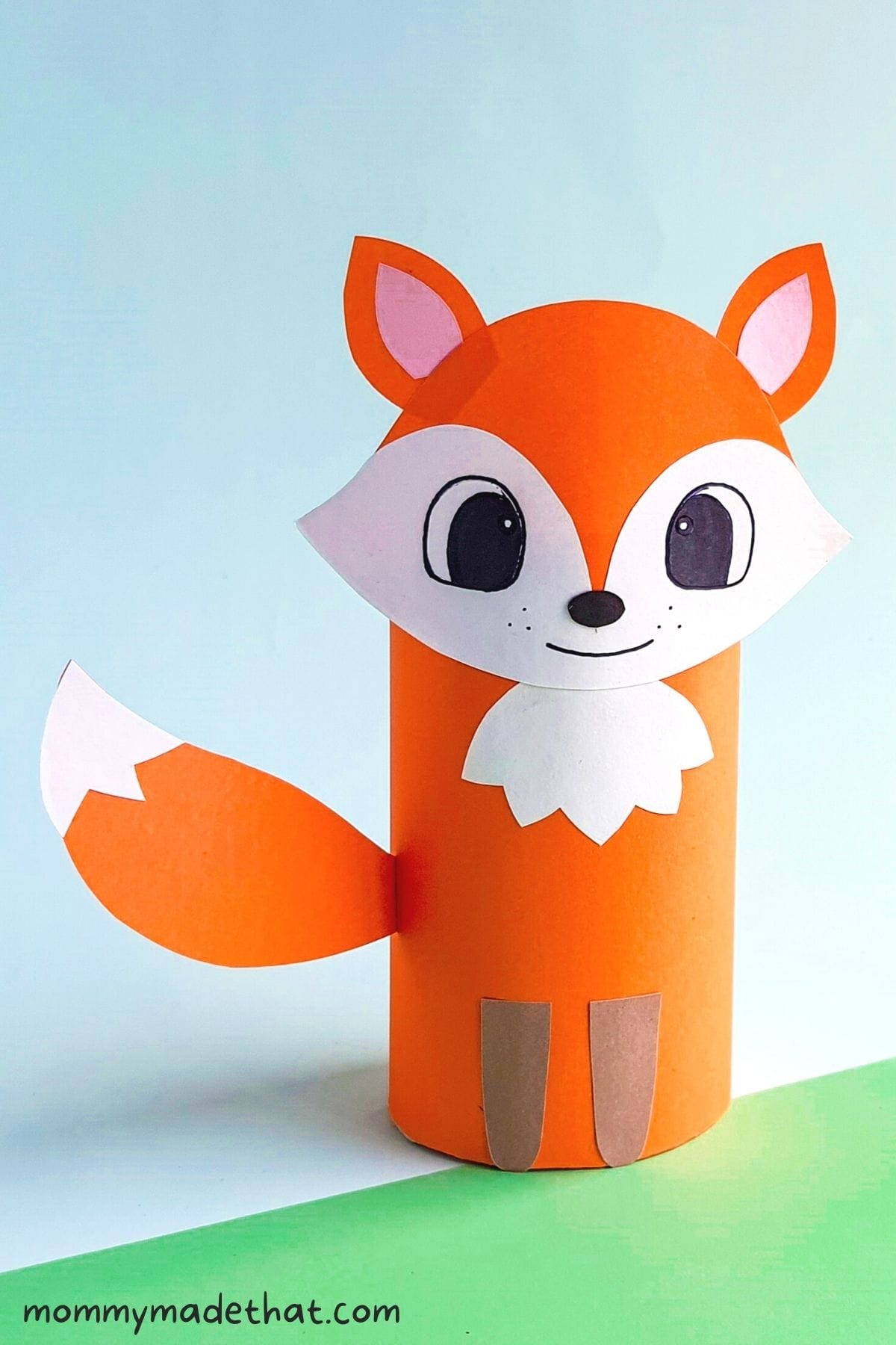 Toilet Paper Roll Fox Craft (+Free Printable Template)
