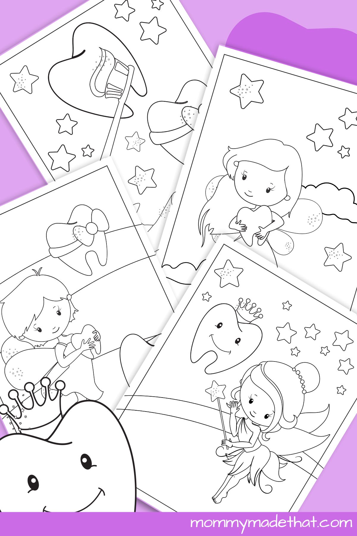 tooth fairy coloring pages