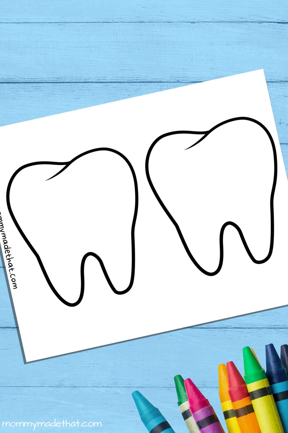 Printable Tooth Template