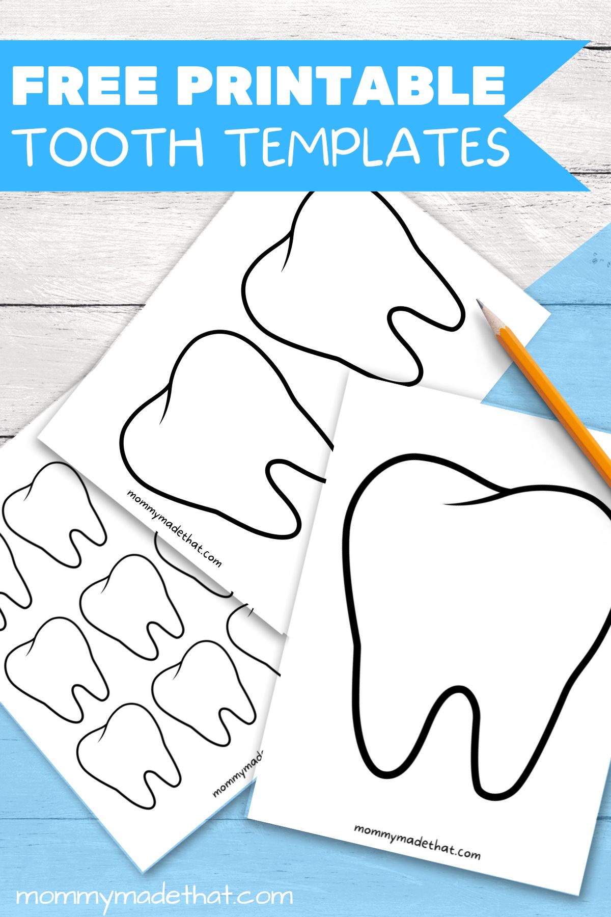 Tooth Templates (Free Printable Outlines!)