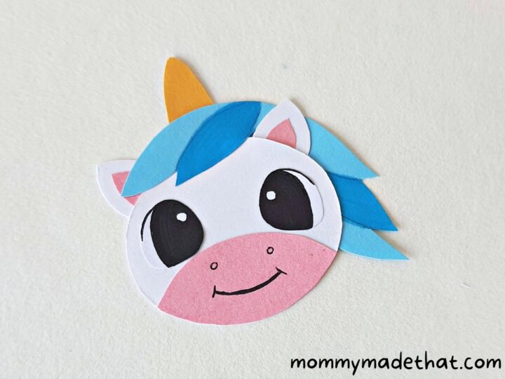 Rainbow Unicorn Bookmarks (With Free Printable Craft Template)