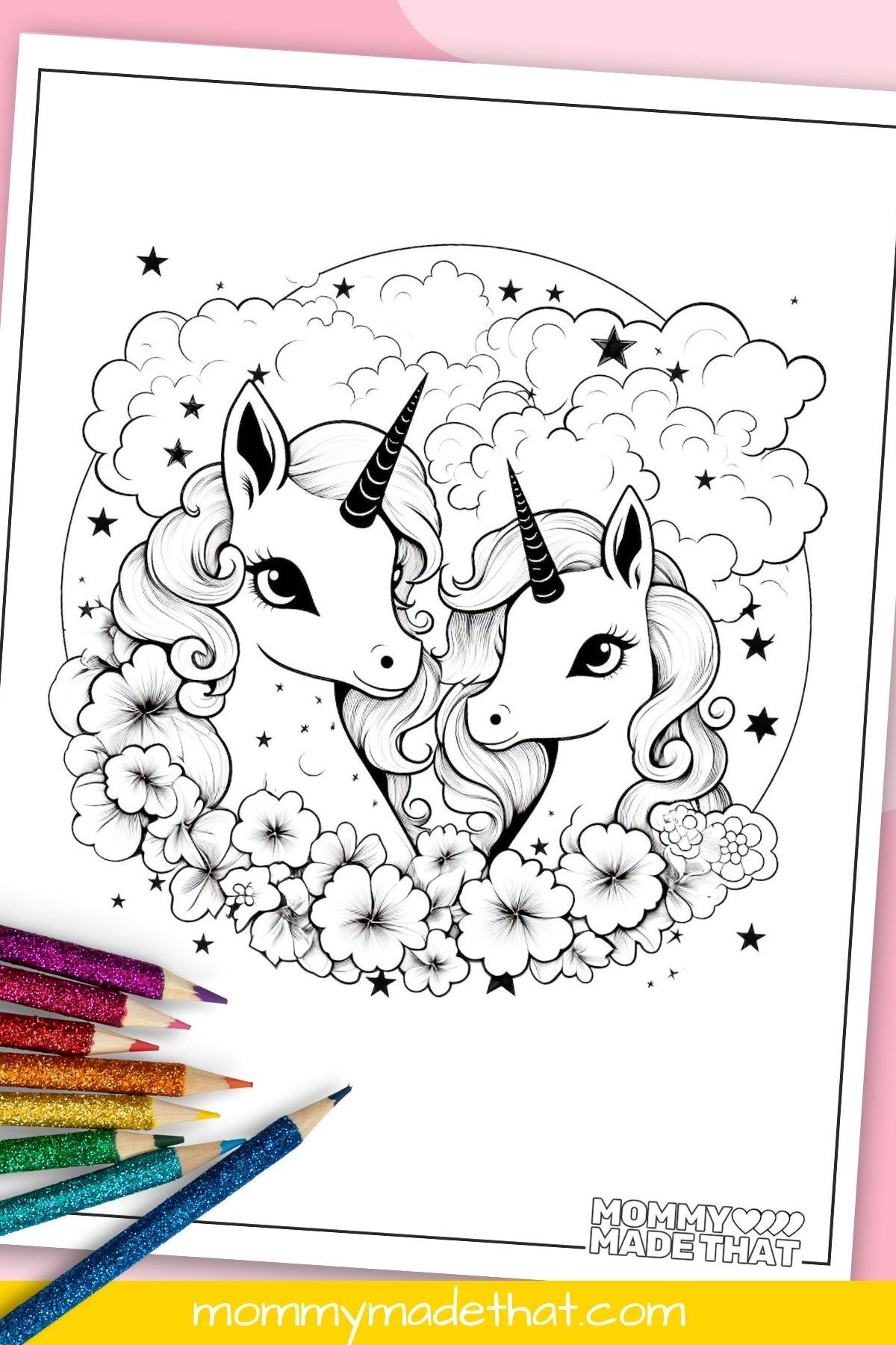 adult unicorn coloring pages