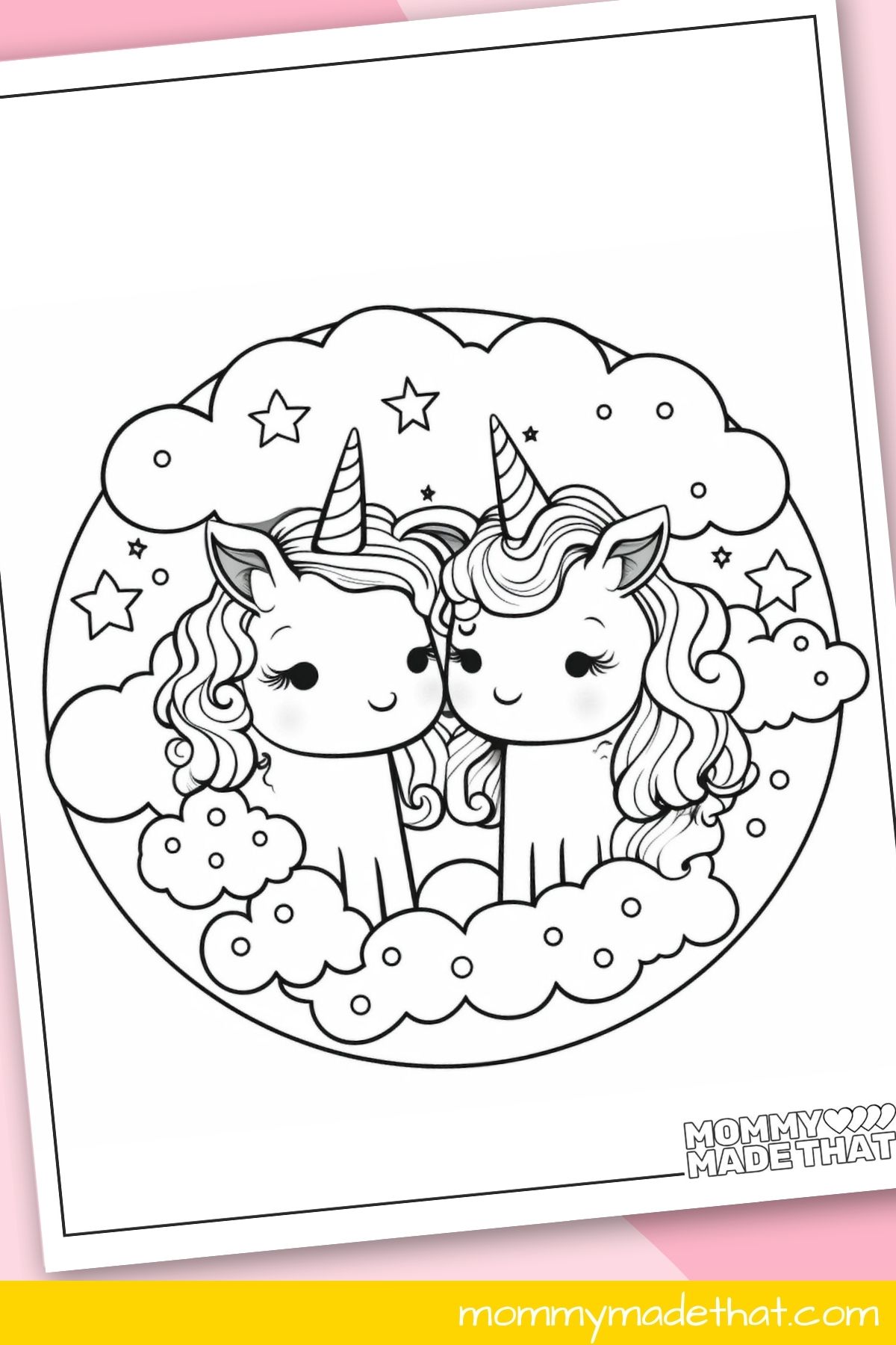 unicorn coloring sheet