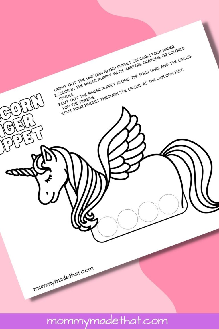 Unicorn Finger Puppets (Free Printables)