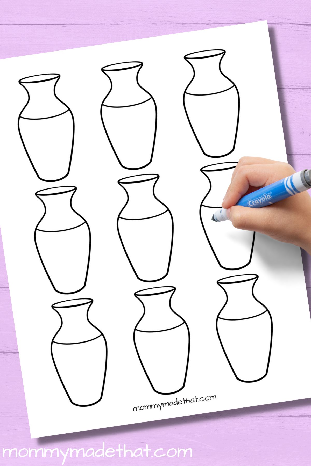 small vase templates