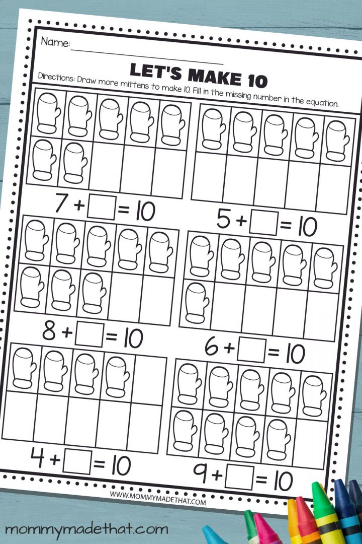 Free Winter Preschool Worksheets (Great for Kindergarten too!)