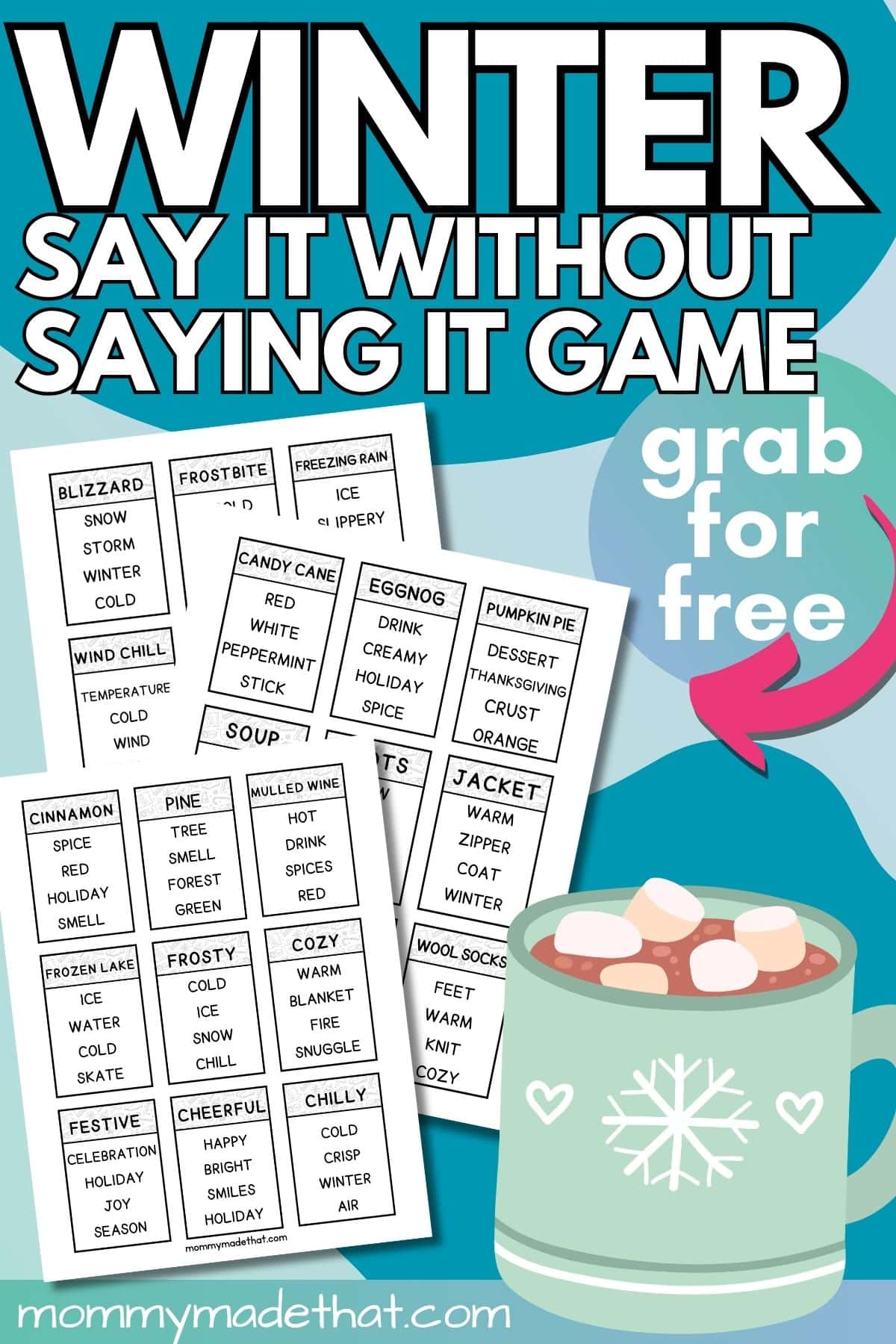 Winter taboo game. Say it without saying it.