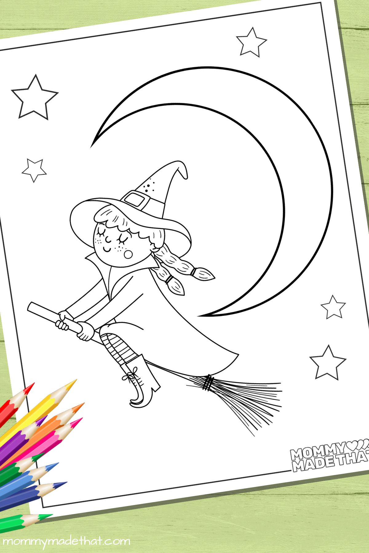 witch coloring pages