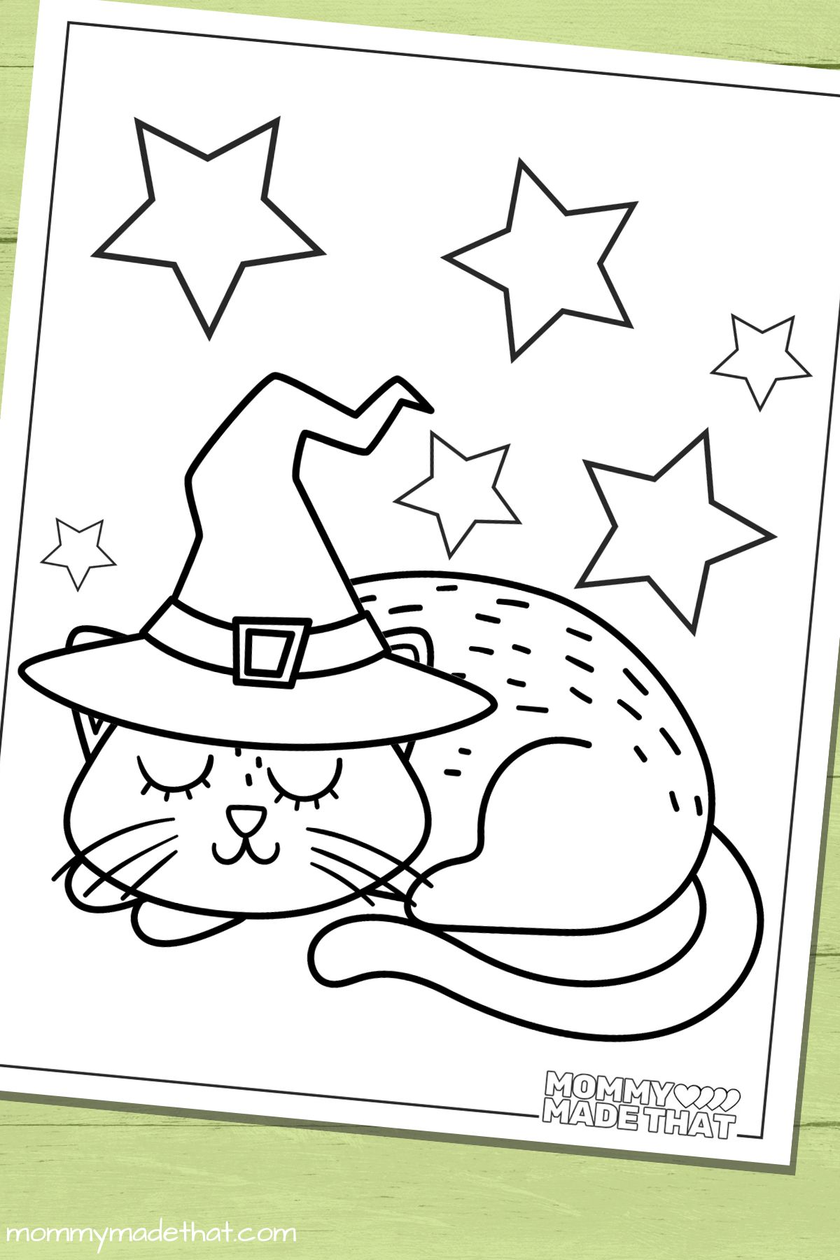 witch cat coloring sheets