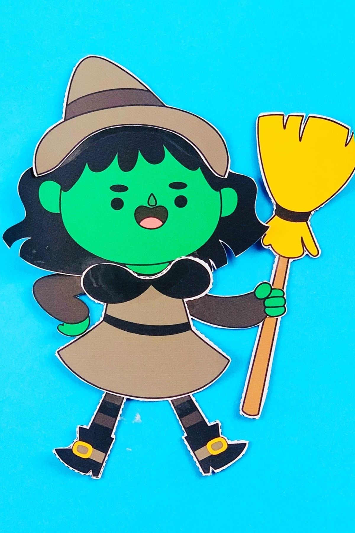 witch craft for kids using a printable template