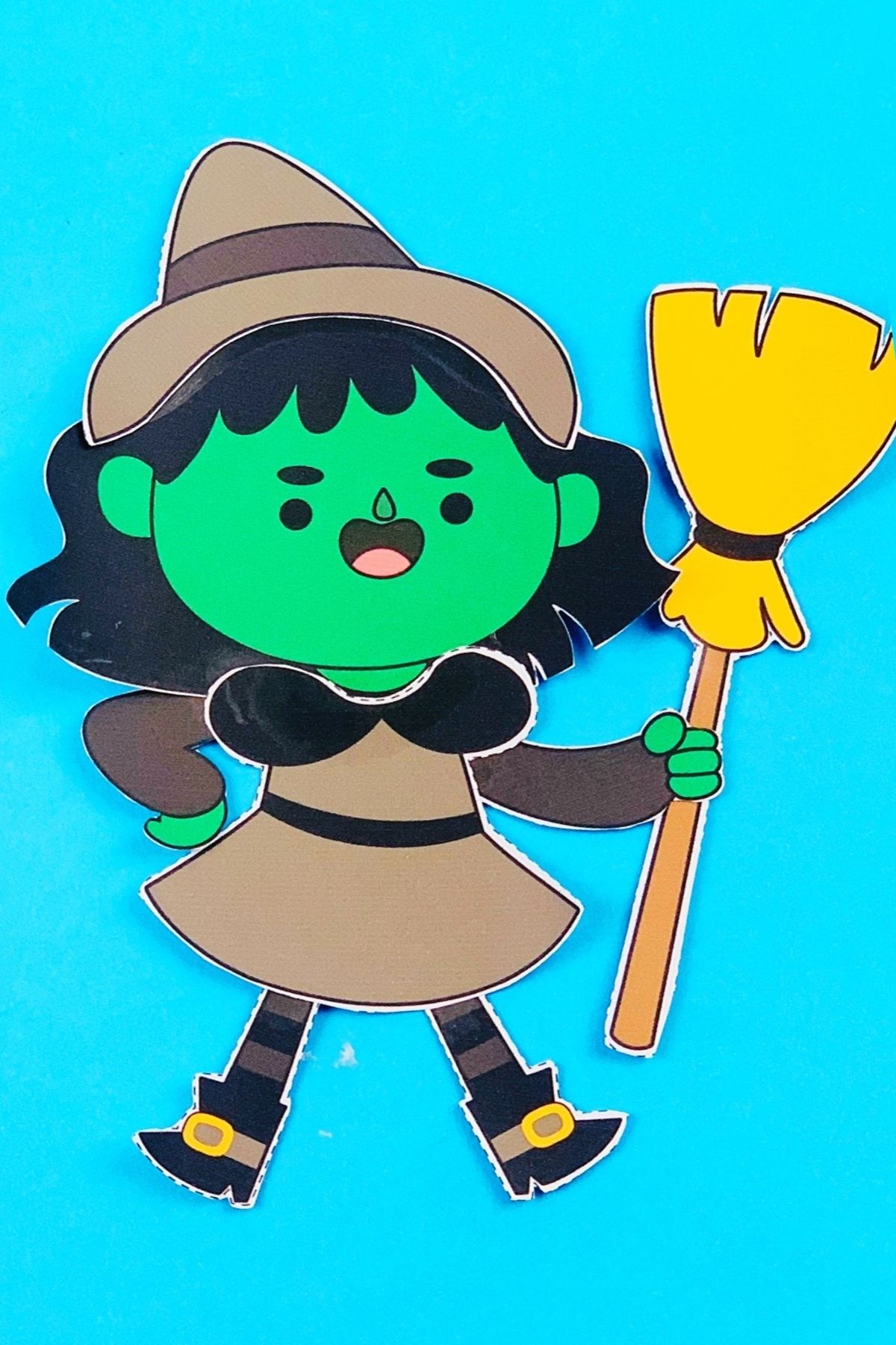 witch craft for kids using a printable template