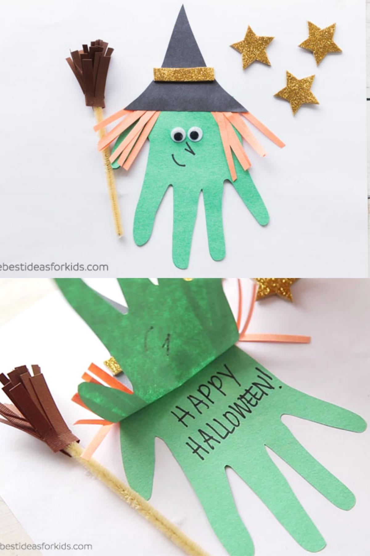 handprint witch craft for kids