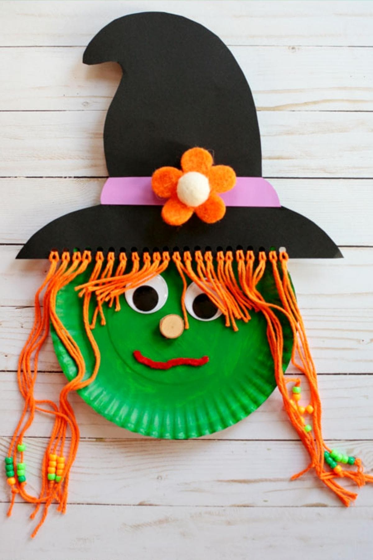 paper plate witch craft