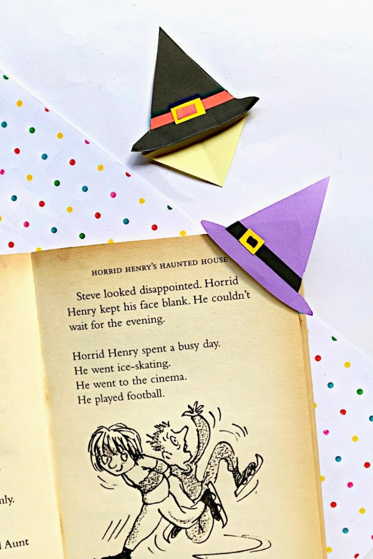 witch hat bookmark craft