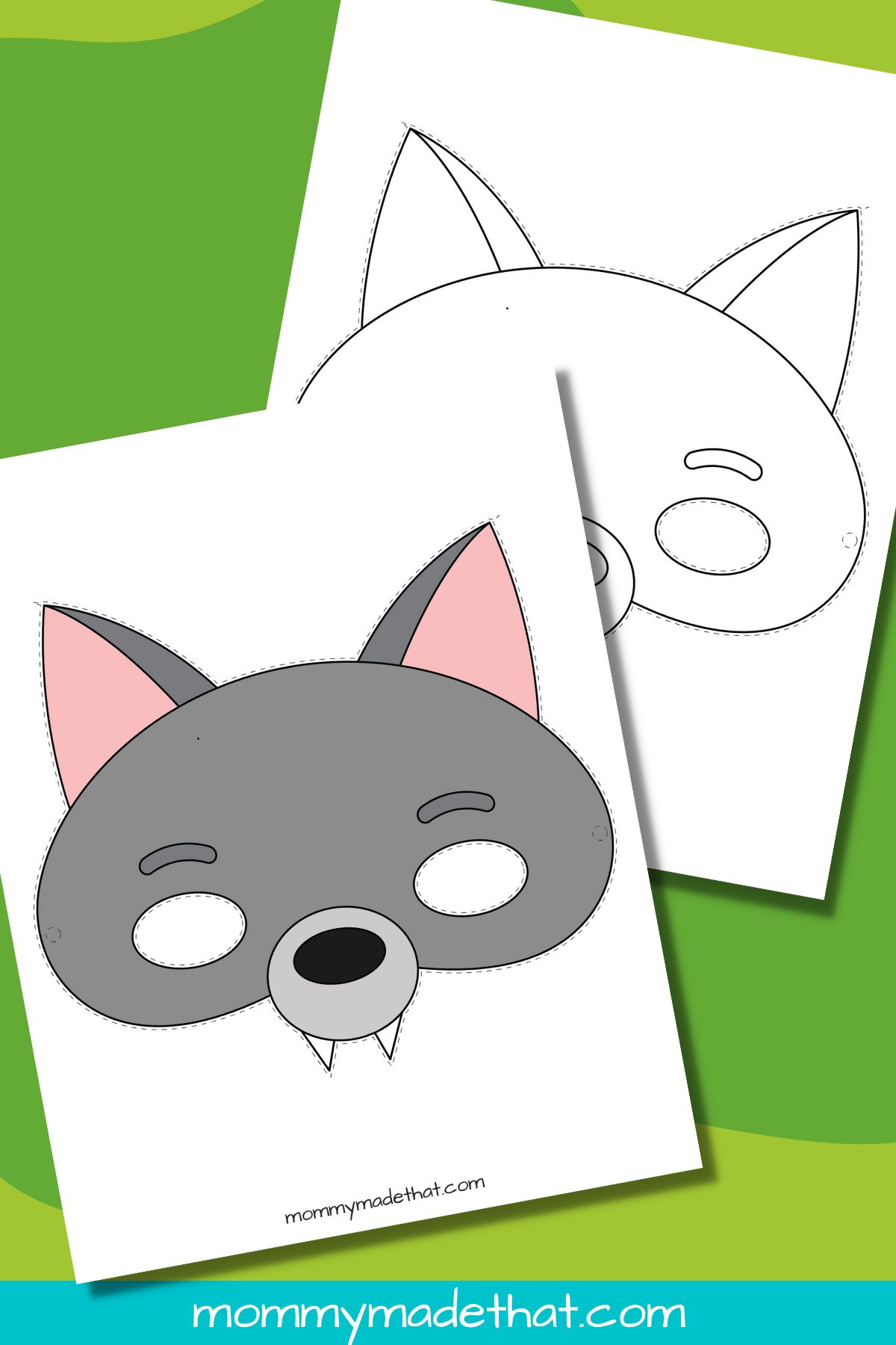 Wolf Mask Template (Free Printables)