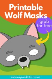 Wolf Mask Template (Free Printables)